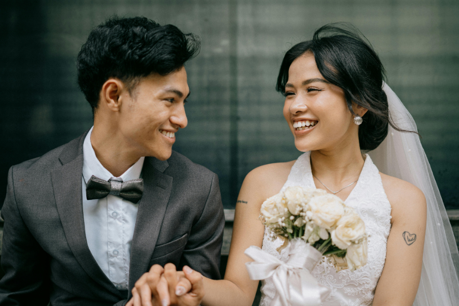 happy couples at wedding